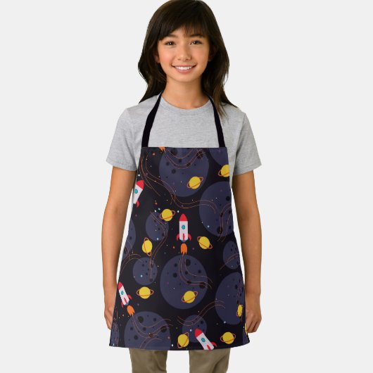 Tablier Rocket in Space Motif (Insitu)