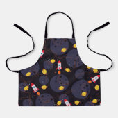Tablier Rocket in Space Motif (Recto)