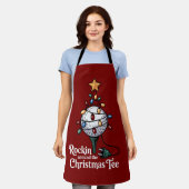 Tablier Rockin Around The Christmas Tee Funny Golf Xmas (Porté)