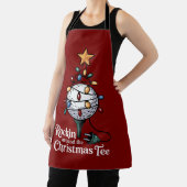 Tablier Rockin Around The Christmas Tee Funny Golf Xmas (Insitu)