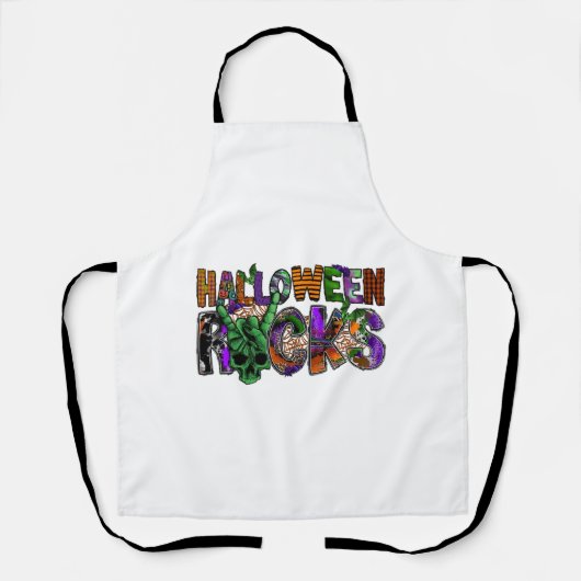 Tablier Rocks d'Halloween (Recto)