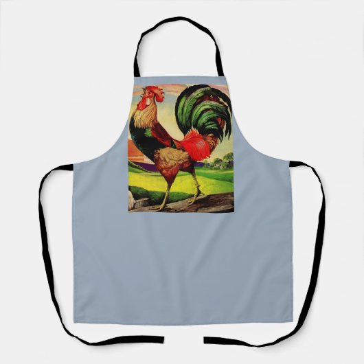 Tablier Rocky the Handsome Rooster print (Recto)