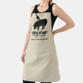 Tablier Roi BBQ Votre Nom Boucher Cuisine (Insitu)