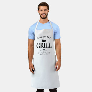 Tablier Roi classique du grill BBBQ Crown Foodie Dad Men