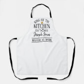 Tablier roi de la cuisine cadeau pour papa mari (Recto)