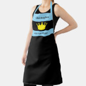 Tablier Roi de la cuisine nom couronne bleue (Insitu)