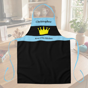 Tablier Roi de la cuisine nom couronne bleue