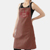 Tablier Roi des grillades rayures bordeaux (Insitu)