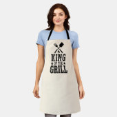 Tablier Roi du Grill Maître BBQ Personnalisé (Porté)