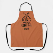 Tablier Roi du Grill Personalisé BBQ (Recto)