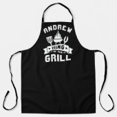 Tablier Roi du Grill personnalisé (Recto)