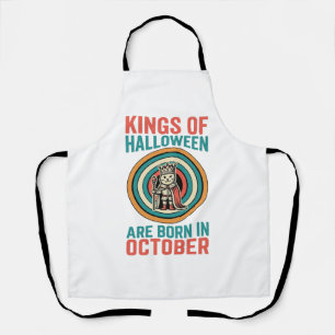 Tablier Rois d'Halloween octobre Anniversaire Vintage Shir