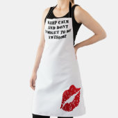 Tablier Romantic chic luxe red lips (Insitu)