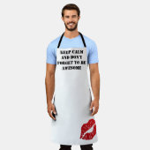 Tablier Romantic chic luxe red lips (Porté)