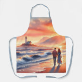 Tablier Romantic Coastal Sunset Lighthouse Walk (Recto)