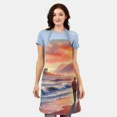 Tablier Romantic Coastal Sunset Lighthouse Walk (Porté)