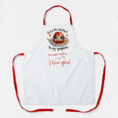 Tablier Romantic Funny Food Valentine Apron Personalized (Recto)