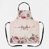 Tablier Romantique mignon girly rose Parties scintillant M (Recto)