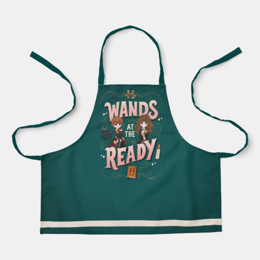 Tablier Ron & Hermione Wands au Ready (Recto)