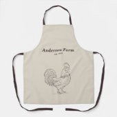 Tablier Rooster de ferme (Recto)