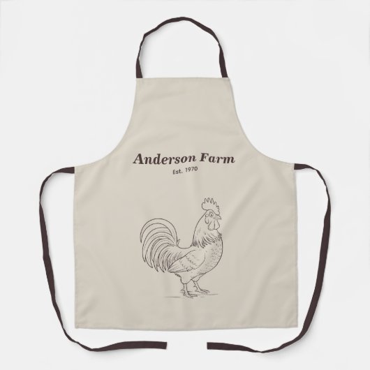 Tablier Rooster de ferme (Recto)