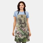 Tablier Rooster Garden Flower Papillon Art (Porté)