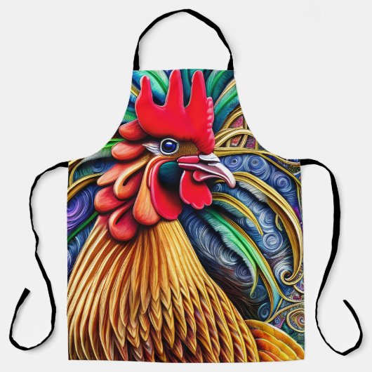 Tablier Rooster jaune vif (Recto)