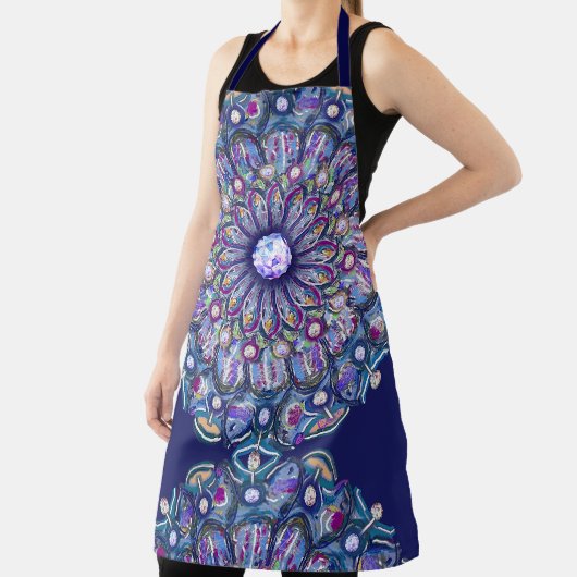 Tablier Rosace bleue (Insitu)