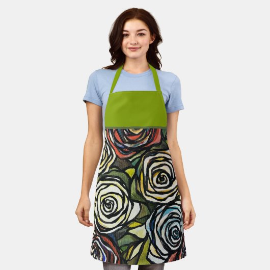 Tablier Rose animé (Porté)