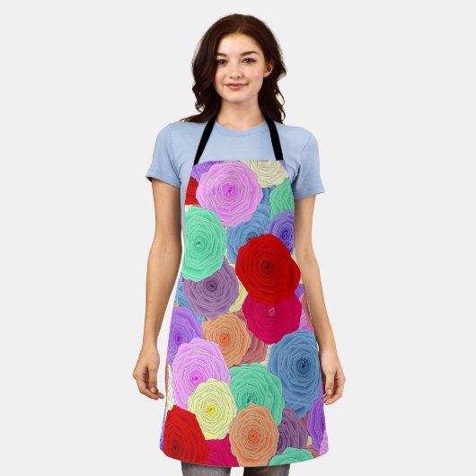 Tablier Rose Apron (Porté)