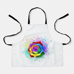 Tablier Rose arc-en-ciel coloré