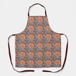 Tablier Rose aux tons chauds d'orange et de rouille