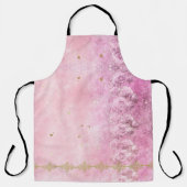 Tablier Rose baroque Damask Grunge - Apron (Recto)