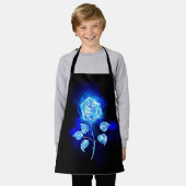 Tablier Rose bleu brûlant (Porté)