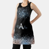 Tablier Rose bleu moderne Gold Nom de la Parties scintilla (Insitu)