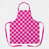 Tablier Rose Chaud et Damier Plus Clair (Recto)