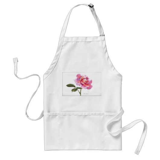 Tablier Rose de rose en pastel (Devant)