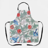 Tablier Rose d'Escalades & Petit Oiseau, William Morris (Recto)