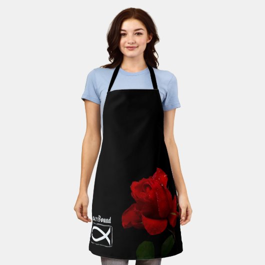 Tablier Rose du ciel (Porté)