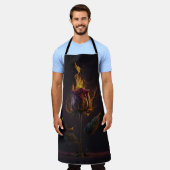 Tablier rose en feu (Porté)