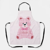 Tablier Rose En vichy Teddy (Recto)