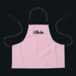 Tablier rose enfant en rose Personnalisé avec le n<br><div class="desc">Pour les enfants qui aiment cuisiner !</div>