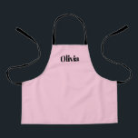 Tablier rose enfant en rose Personnalisé avec le n<br><div class="desc">Pour les enfants qui aiment cuisiner !</div>