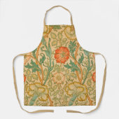 Tablier Rose et Rose par William Morris (Recto)