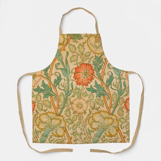 Tablier Rose et Rose par William Morris (Recto)