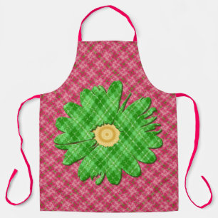 Tablier Rose et vert de printemps