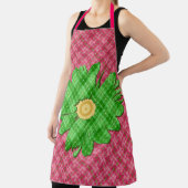 Tablier Rose et vert de printemps (Insitu)
