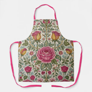 Tablier Rose Floral Art Nouveau Vintage William Morris