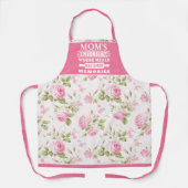 Tablier Rose Floral Les repas de maman deviennent des souv (Recto)