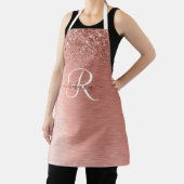 Tablier Rose Gold brossé Parties scintillant métallique No (Insitu)